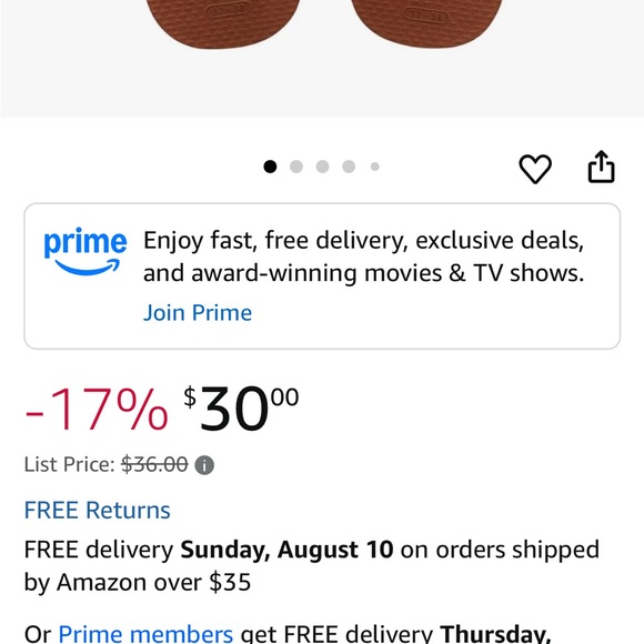 Havaianas Chestnut Cross Strap Sandals - Picture 7 of 7